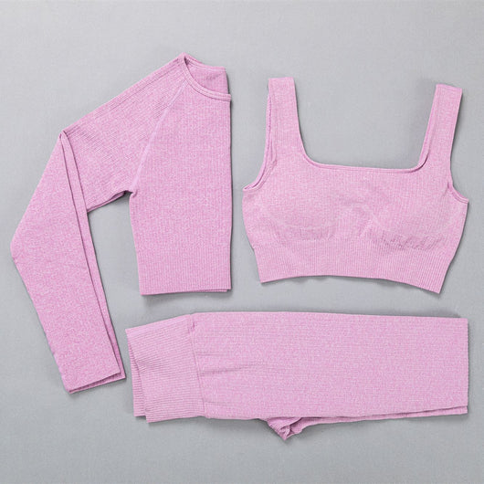 Conjunto Deportivo Yoga Jacquard Elástico Premium - Image 4