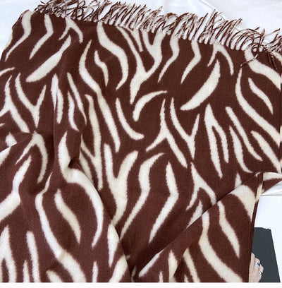 Pashmina Estampada con Rayas y Borlas - Lujo y Calidez - Image 21