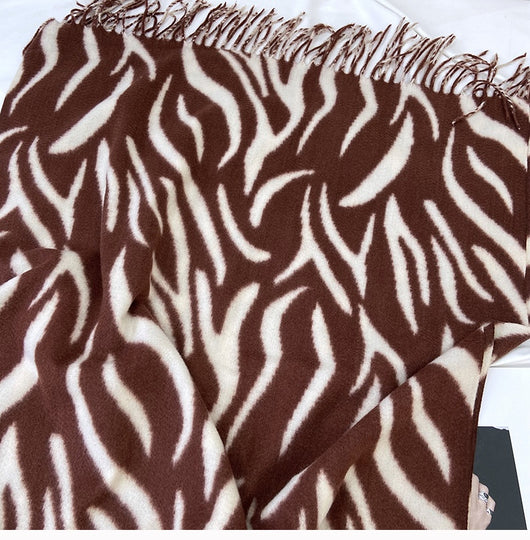 Pashmina Estampada con Rayas y Borlas - Lujo y Calidez - Image 21