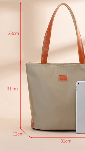 Bolsa de Lona Oxford para Mujer con Bandolera Simple y Gran Capacidad - Image 7