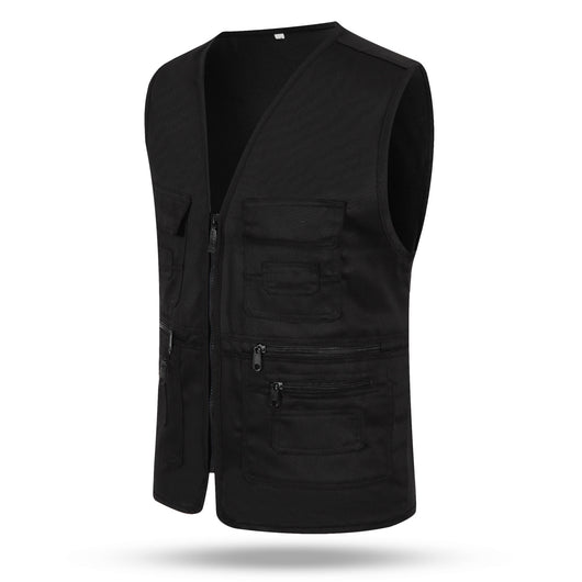 Chaleco Multibolsillos Unisex de Poliéster-Algodón - Image 3