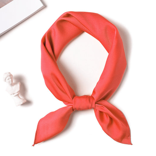 Pañuelo de Seda Liso con Amarre para Cabello - Image 17