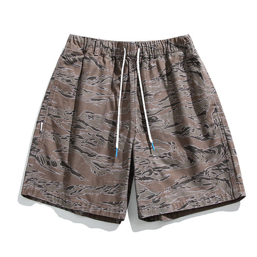 Shorts de Algodón Sueltos con Efecto Desgastado para Hombre - Image 7