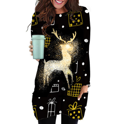 Falda Suéter Largo Mujer con Bolsillos - Diseño Versátil y Cómodo - Image 8