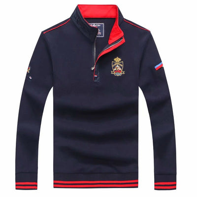 Playera Golf de Manga Larga con Trama Cuadriculada para Hombre - Image 3