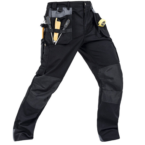 Pantalones de Trabajo Otoño Multi Bolsillos Reforzados para Reparación
