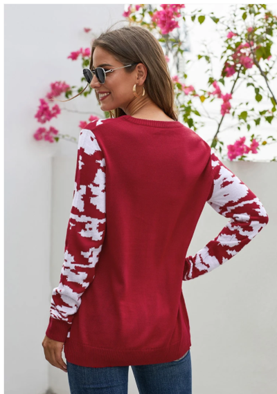 Suéter Tejido para Mujer Cuello Redondo Manga Larga - Image 9