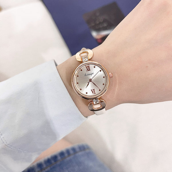 Reloj de Cuarzo Minimalista para Mujer con Correa Delgada de Lujo Ligero - Image 3