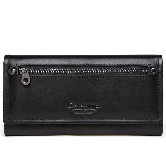Cartera Larga de Cuero para Mujer con Múltiples Compartimentos - Image 2