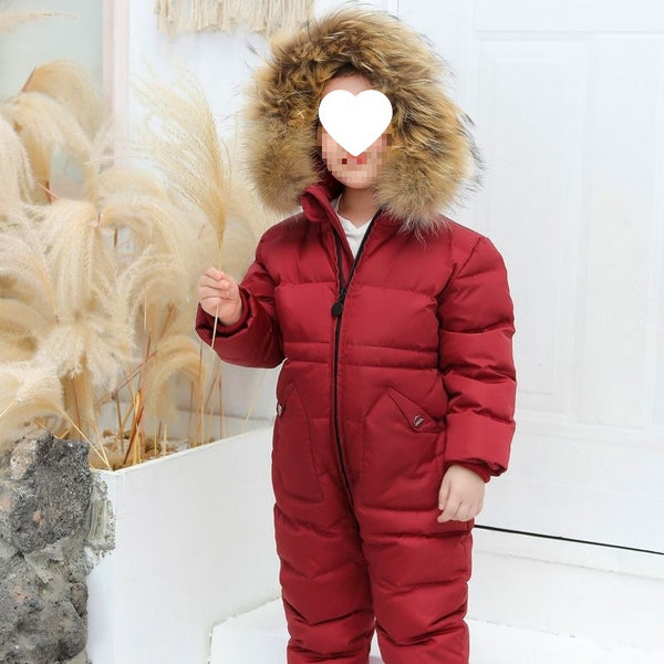 Overol Acolchado de Plumón para Niños Invierno