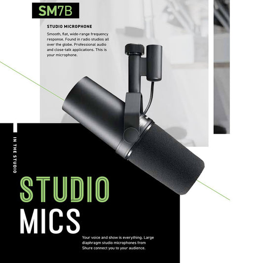 Micrófono Profesional SM7B de Bobina Móvil para Estudio de Grabación - Image 2