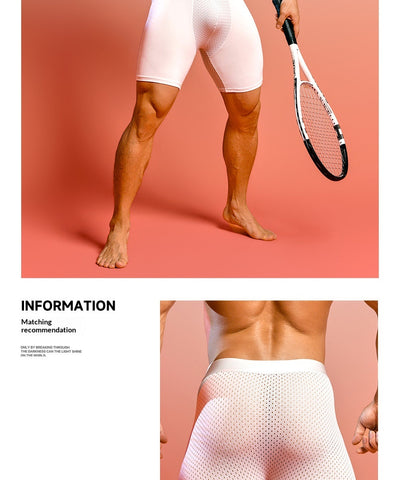 Calzoncillos Deportivos de Seda Helada con Largo Extendido para Hombre - Image 15