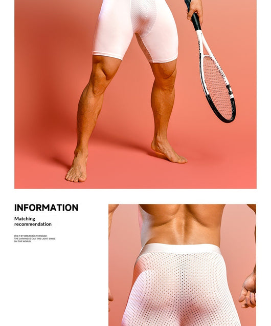 Calzoncillos Deportivos de Seda Helada con Largo Extendido para Hombre - Image 15