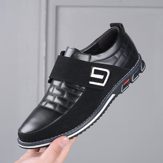 Zapatos de Cuero para Hombre con Cierre de Velcro y Bordado Casual - Image 9
