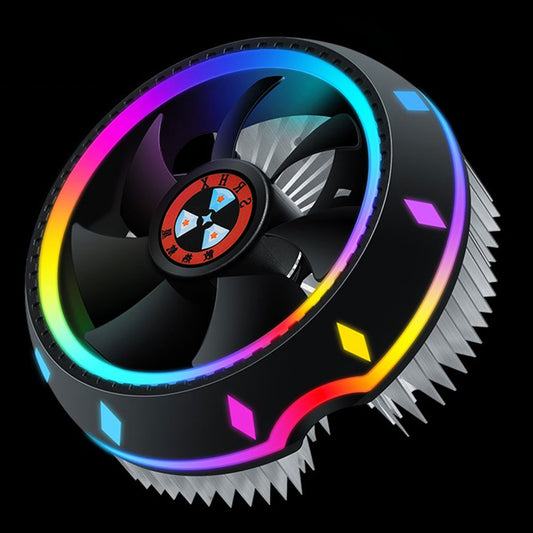 Enfriador CPU RGB Silencioso con Radiador para Socket 115X y AMD
