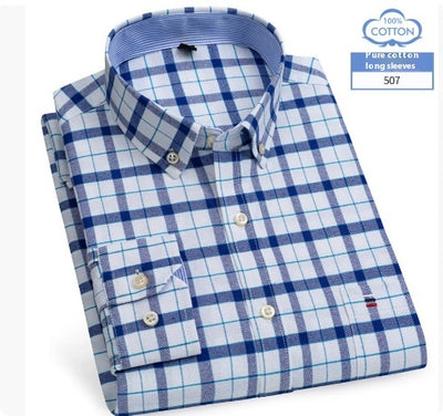 Camisa de Cuadros de Algodón Puro para Hombre - Image 5