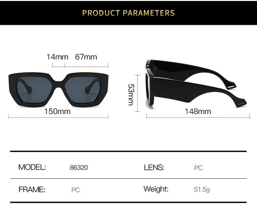 Beige square frame sunglasses with dark gray lenses, featuring a thick, fashion-forward design. - Image 20