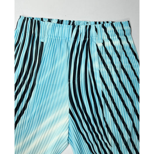 Pantalones Casuales Plisados con Estampado a Rayas para Hombre - Image 4