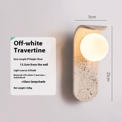 Lámpara de Pared Estilo Piedra Cave para Mesita de Noche - Image 6