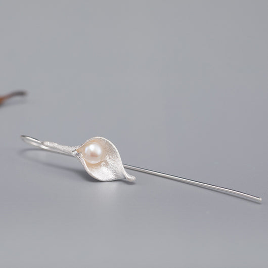 Aretes de Plata 925 con Perla Estilo Antiguo para Mujer - Image 7
