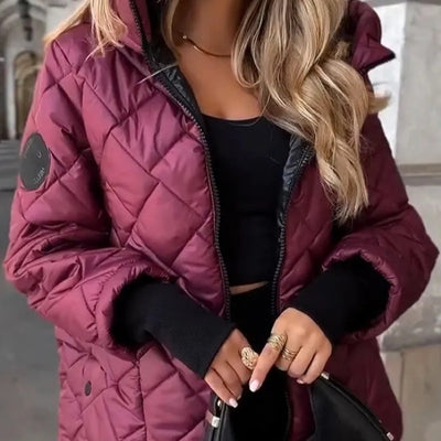 Chaqueta Hoodie Ligera y Cálida para Mujer