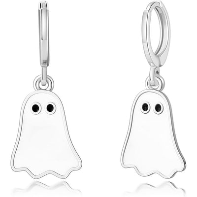 Aretes de Aro con Fantasma Dorado para Halloween - Image 19