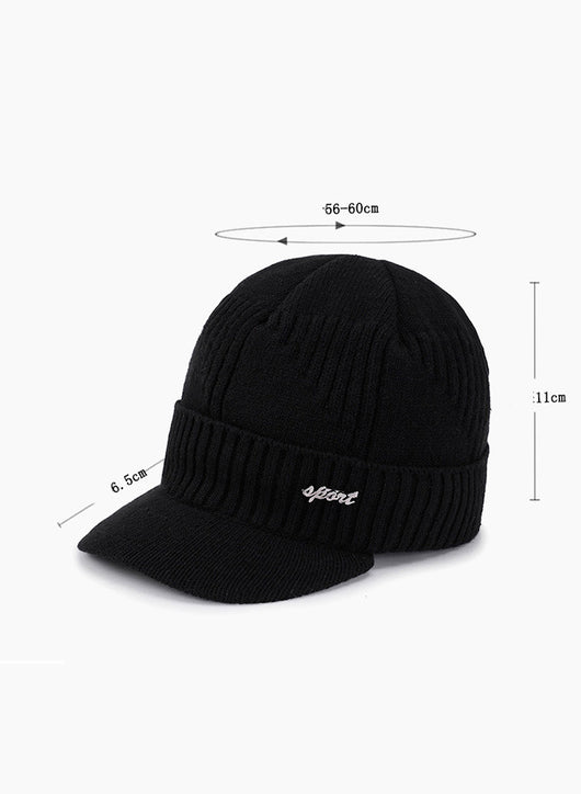 Gorro Tejido de Lana Gruesa con Forro de Algodón para Hombre - Image 10