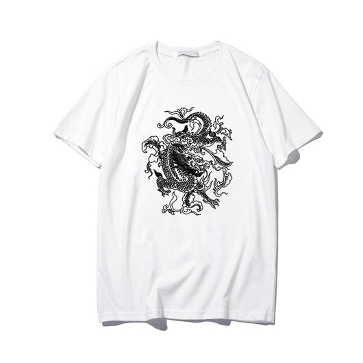 Playera Ulzzang Gótica Dragon Punk - Estilo Coreano Alternativo - Image 9