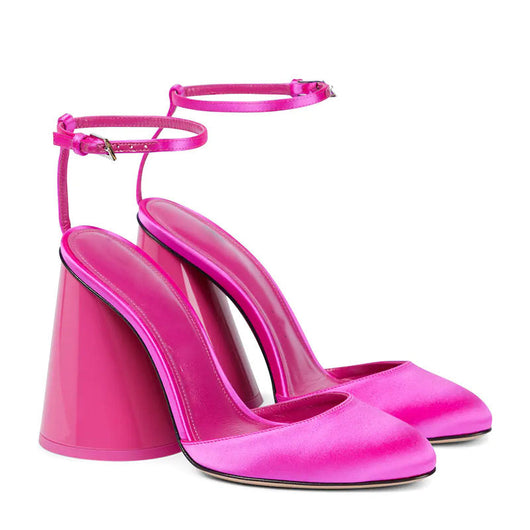 Sandalias de Tacón Grueso y Cuero Charol Estilo Europeo - Diseño Sensual - Image 5