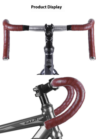 Cinta de Manillar para Bicicleta de Ruta con Textura Cuero PU Perforada - Image 18