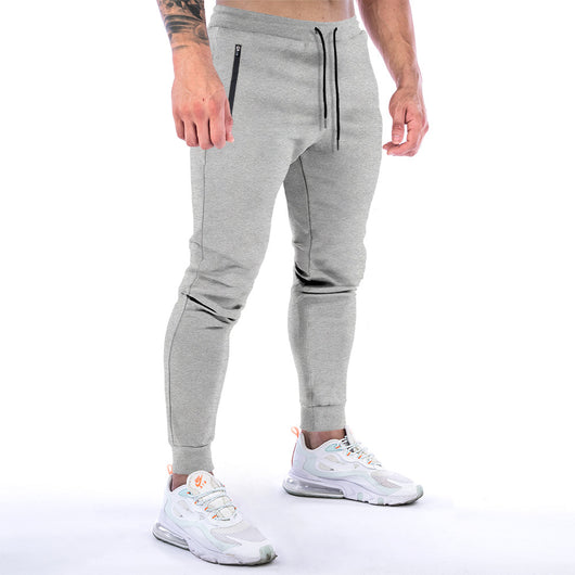 Pantalones Deportivos Hombre Ajuste Europeo Americano Color Sólido - Image 11