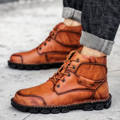 Botas Martin Altas de Trabajo Estilo Británico para Hombre - Image 9