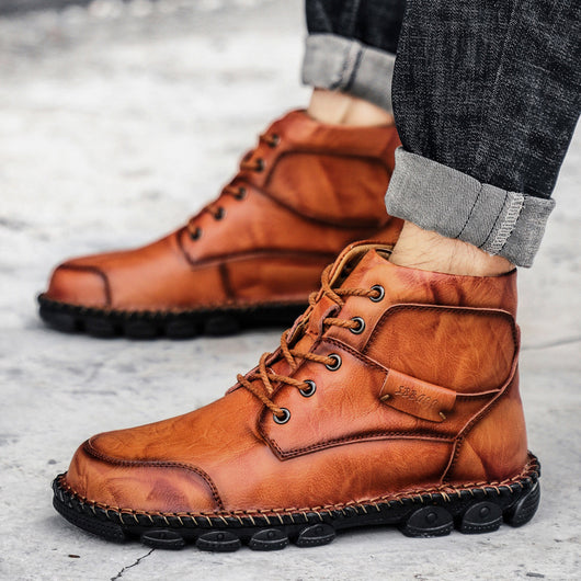 Botas Martin Altas de Trabajo Estilo Británico para Hombre - Image 9