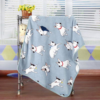 Manta Térmica de Franela Coral con Estampado - Ideal para Aire Acondicionado y Mascotas - Image 4