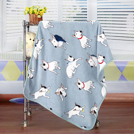Manta Térmica de Franela Coral con Estampado - Ideal para Aire Acondicionado y Mascotas - Image 4