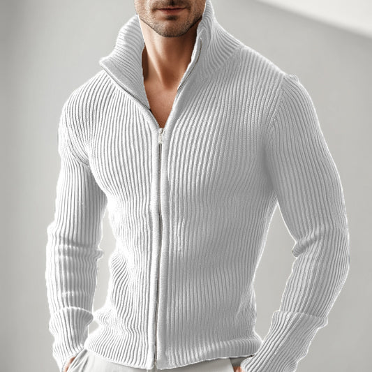 Cardigan Cuello Alto con Cierre de Cremallera para Hombre - Image 2