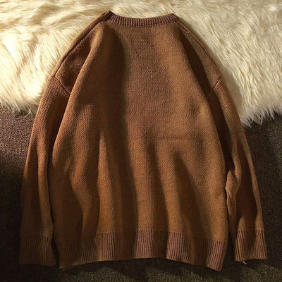 Suéter Hip-Hop Retro Grueso y Cálido para Otoño e Invierno - Image 5