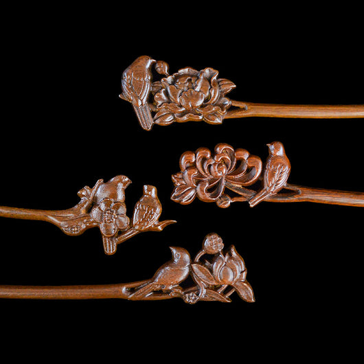Pinza de Sándalo Dorado para Peinados - Accesorio Diario Elegante - Image 2