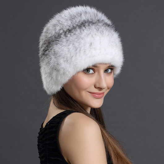 Gorro de Piel de Visón para Mujer - Calidez Elegante en Otoño e Invierno - Image 12