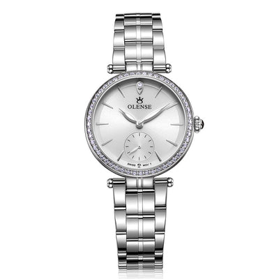 Reloj Elegante para Mujer en Acero Inoxidable con Cristal de Zafiro - Image 7