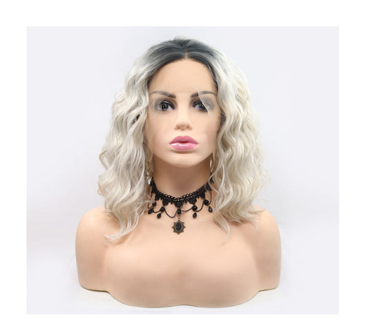 Diadema Tejida Degradada Granny Gray con Burbujas