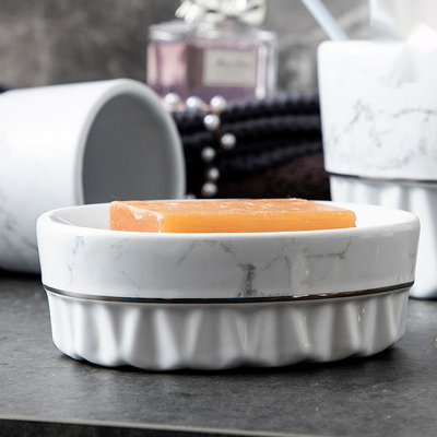 Juego de Baño Mármol Cerámica Estilo Minimalista - Image 5