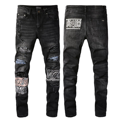 Jeans Slim Ajustado con Detalles Rotos