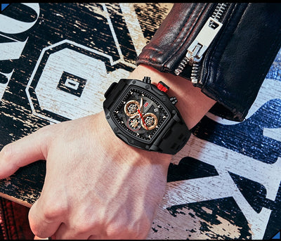 Reloj Cronógrafo Deportivo Estilo Pista para Hombre con Cristal Curvo y Diseño Esqueletizado - Image 20