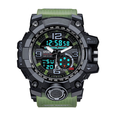Reloj Deportivo Electrónico Impermeable Pantalla Dual Grande para Hombre - Image 4