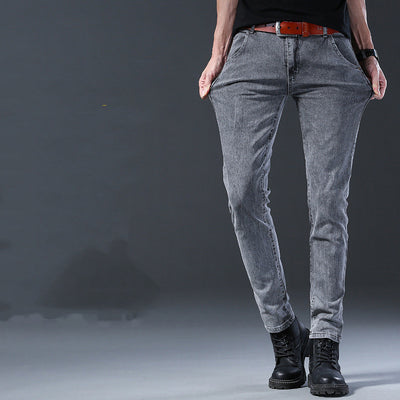 Jeans Casuales Elásticos de Cintura Media para Hombre - Image 11