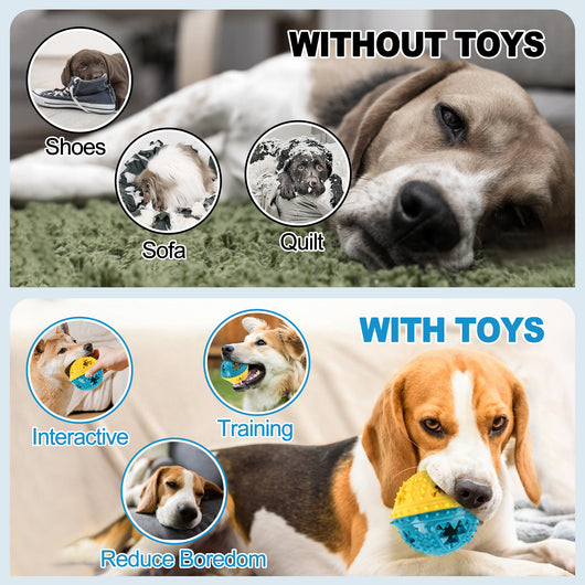 Juguete Interactivo para Perros con Dispensador de Comida y Limpieza Dental - Image 2