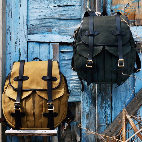 Mochila Retro Americana de Lona Encerada Premium