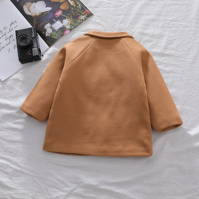 Abrigo Cuadrille Sólido para Niño Otoño Invierno - Image 32