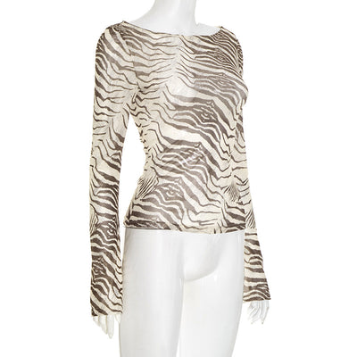 Blusa Estampado Animal Suelta y Cómoda para Mujer - Image 9
